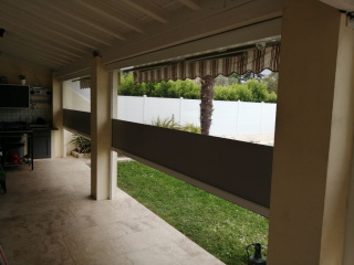 Fermeture de terrasse vue intérieure