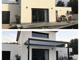 Avant après pergola