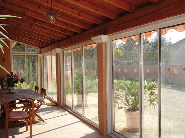 fermeture terrasse avec baie coulissante