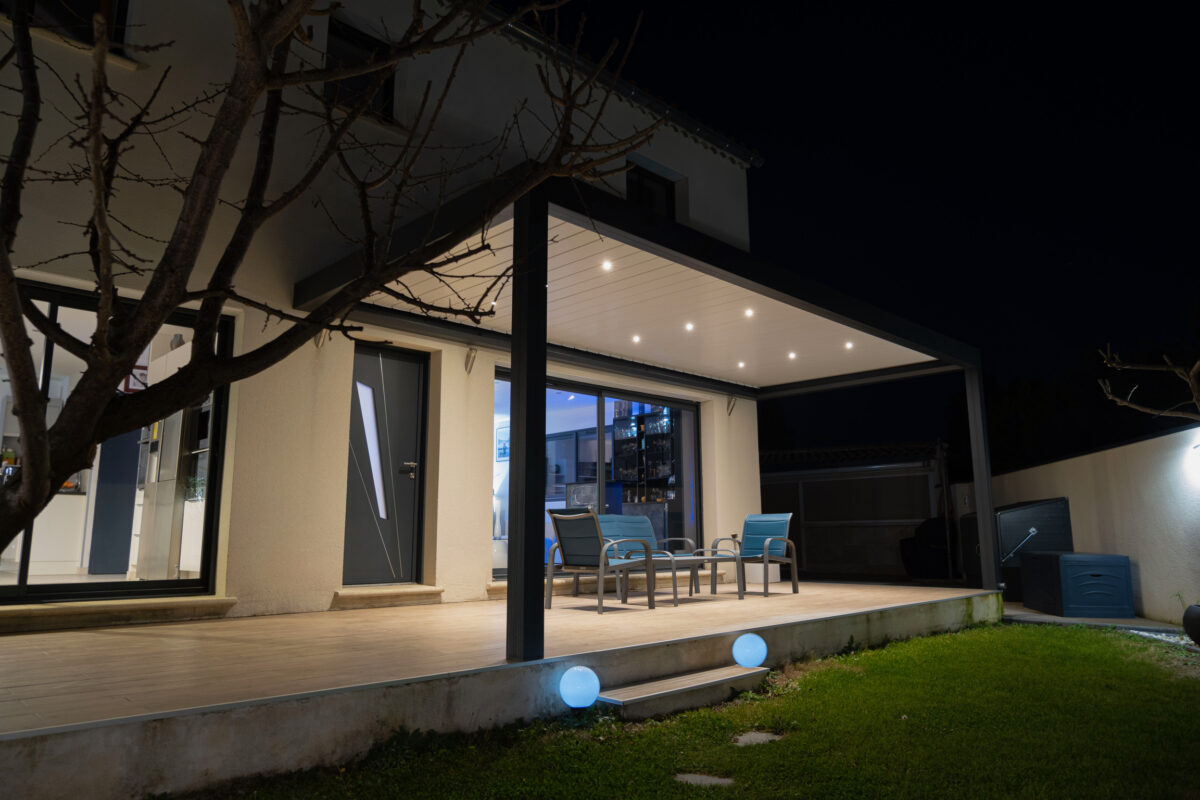 pergola bioclimatique 2 pieds