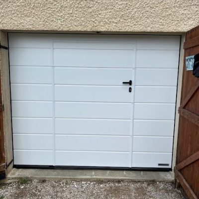 porte de garage avec porte intégrée